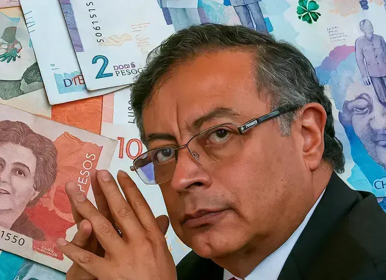 Gráfico comparativo del recaudo por retefuente en 2025 mostrando $103,61 billones frente a metas incumplidas y el hueco fiscal proyectado para 2026