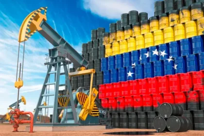 Mapa de Venezuela resaltando sus reservas de 303.300 millones de barriles de petróleo, superando a Arabia Saudí y Canadá en la lucha geopolítica