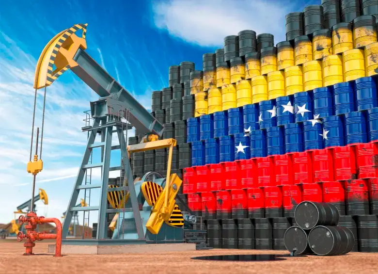 Mapa de Venezuela resaltando sus reservas de 303.300 millones de barriles de petróleo, superando a Arabia Saudí y Canadá en la lucha geopolítica