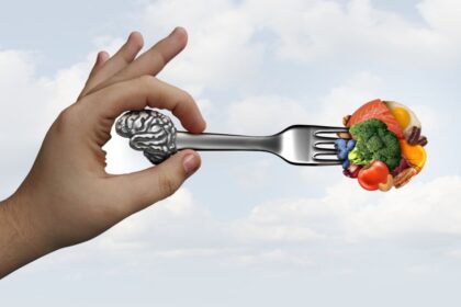 Plato con huevos, sardinas, legumbres y aceite de oliva, alimentos esenciales para mantener un cerebro joven y una memoria fortalecida