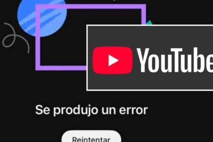 Pantalla en blanco con mensaje 'Ha ocurrido un error' en YouTube durante la caída global por fallo en recomendaciones
