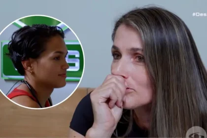 Miryan y Zambrano en prueba de relevos del reality, con expresión tensa tras conversación incómoda con sus madres por romance en vivo