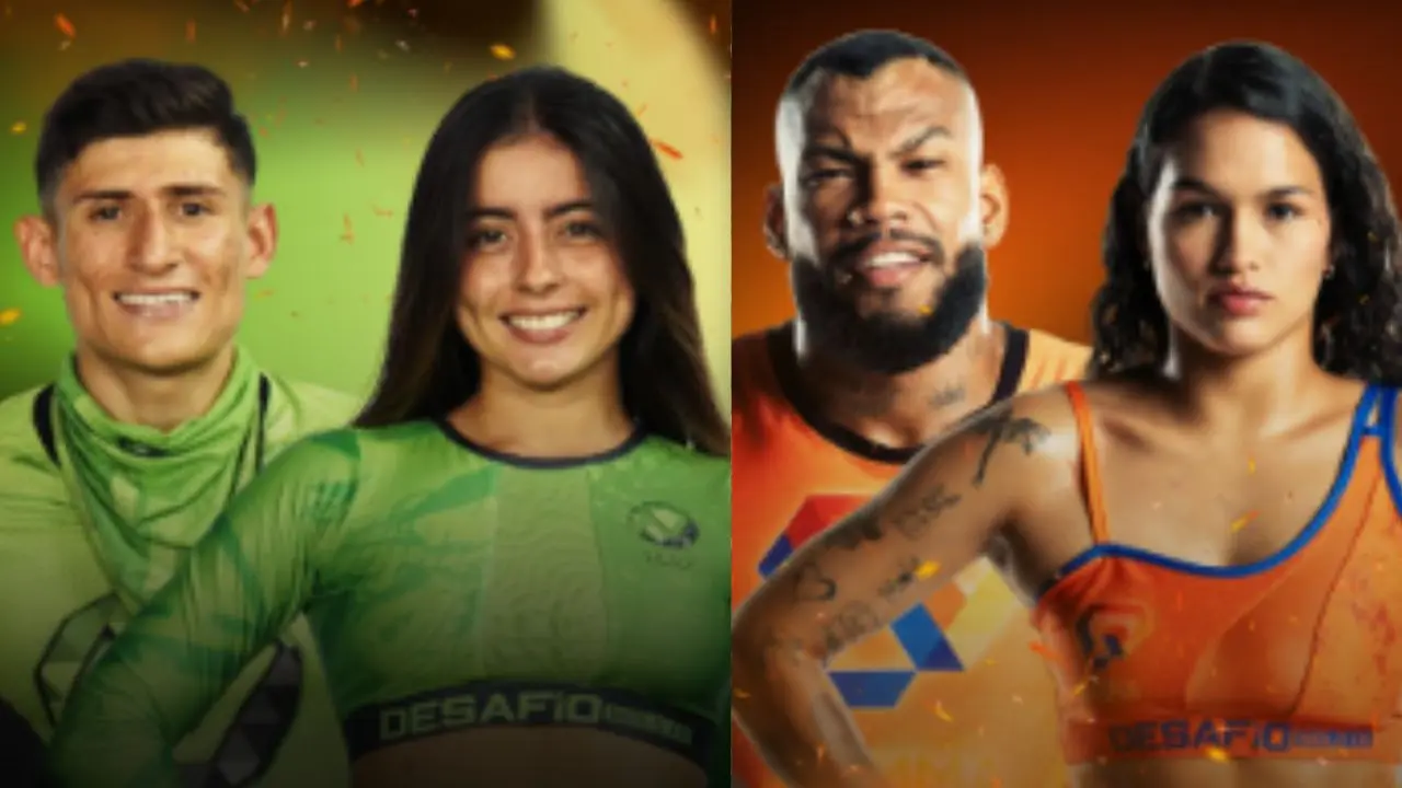 Rata y Valentina celebran su victoria en el Box Negro con la motocicleta que les dio 12 minutos de ventaja hacia Cartagena