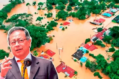Gráfico explicativo del impuesto al patrimonio progresivo para empresas con activos superiores a $10.000 millones, destinado a financiar emergencias climáticas en Colombia