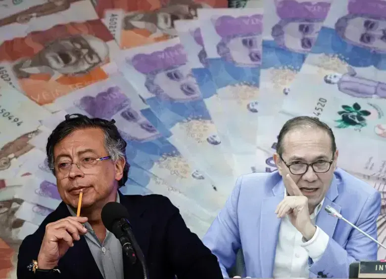 Gráfico comparativo del aumento del salario mínimo 2026 con datos de inflación, productividad y crecimiento del PIB según el DANE