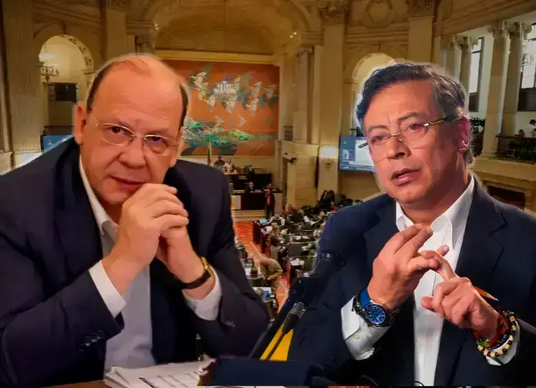 Gráfico comparativo mostrando la diferencia de $5.4 billones entre el cálculo del Gobierno ($8 billones) y Anif ($13.4 billones) para el impuesto al patrimonio empresarial en Colombia