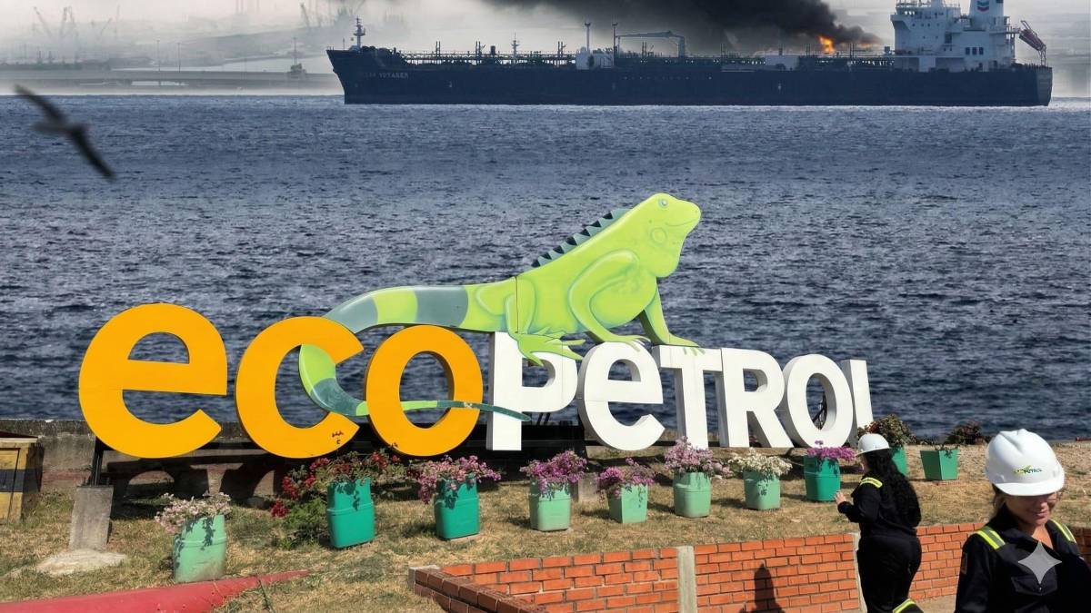 Gráfico comparativo de utilidades de Ecopetrol con barril a US$63 vs proyección a US$100 por crisis en Ormuz