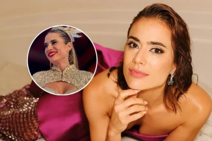 Carolina Ramírez como Yeimy Montoya en escena emotiva de 'La Reina del Flow' con mirada melancólica y fondo borroso, simbolizando el adiós definitivo de la Reina del Flow