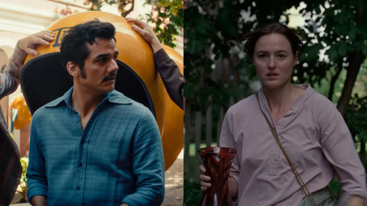 Cartel promocional de las películas 'El Agente Secreto' y 'Valor Sentimental' como favoritas en los Óscar 2026 a Mejor Película Internacional
