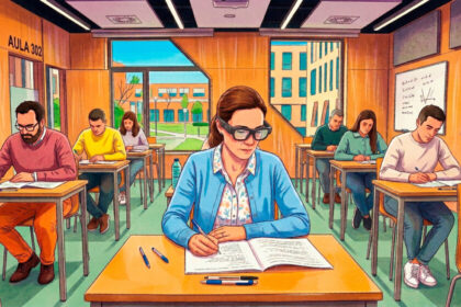 Gafas inteligentes con cámara integrada confiscadas durante el examen MIR 2026, mostrando el riesgo de fraude con tecnología wearable en pruebas médicas