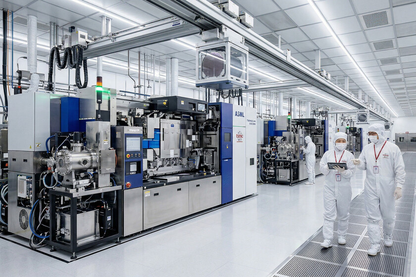Detalle técnico de un chip HBM4e en producción, clave para acelerar la IA con memoria de alta velocidad