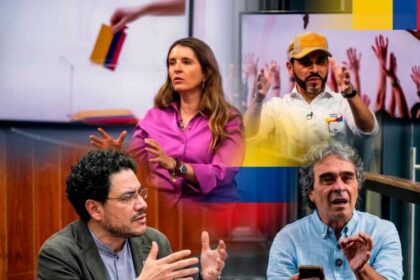 Gráfico comparativo de los 4 planes económicos propuestos para Colombia en 2026: fracking vs austeridad vs redistribución con datos de déficit fiscal y proyecciones de deuda pública