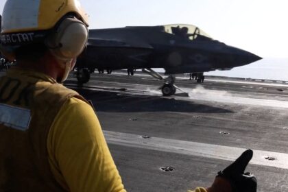 Caza F-35 israelí en vuelo con tecnología stealth durante operación 'guerra relámpago' contra objetivos en Irán 2024