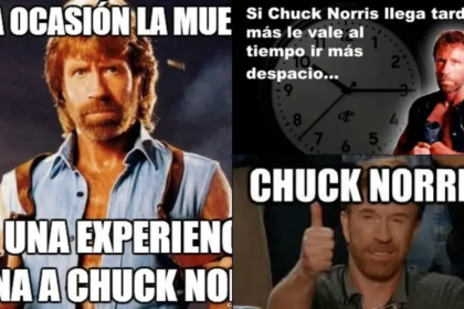 Chuck Norris en pose marcial con mirada intensa, el ícono de los memes 'inmortales' y 'Walker, Texas Ranger'