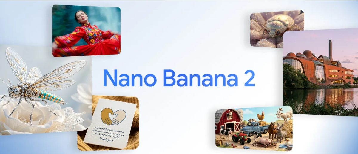 Interfaz de Nano Banana 2 generando una imagen hiperrealista de un café latte con vapor y reflejos en 3 segundos