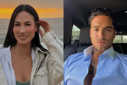 Akemi Nakamura sosteniendo la carta escrita a Maluma durante su participación en el reality 'El Internado'