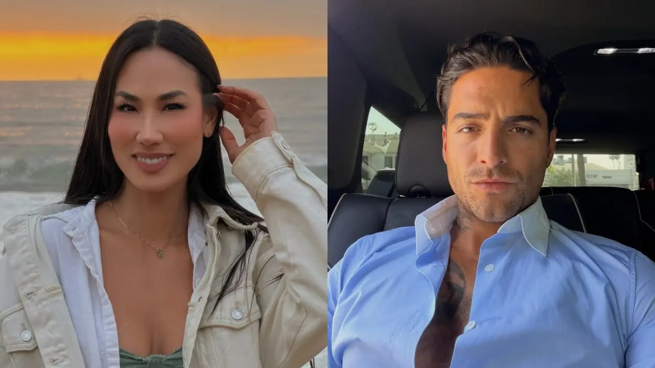 Akemi Nakamura sosteniendo la carta escrita a Maluma durante su participación en el reality 'El Internado'