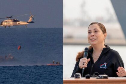 Liliana Villareal, directora colombiana de Artemis 2, supervisa el rescate de astronautas tras amerizaje exitoso en el Pacífico