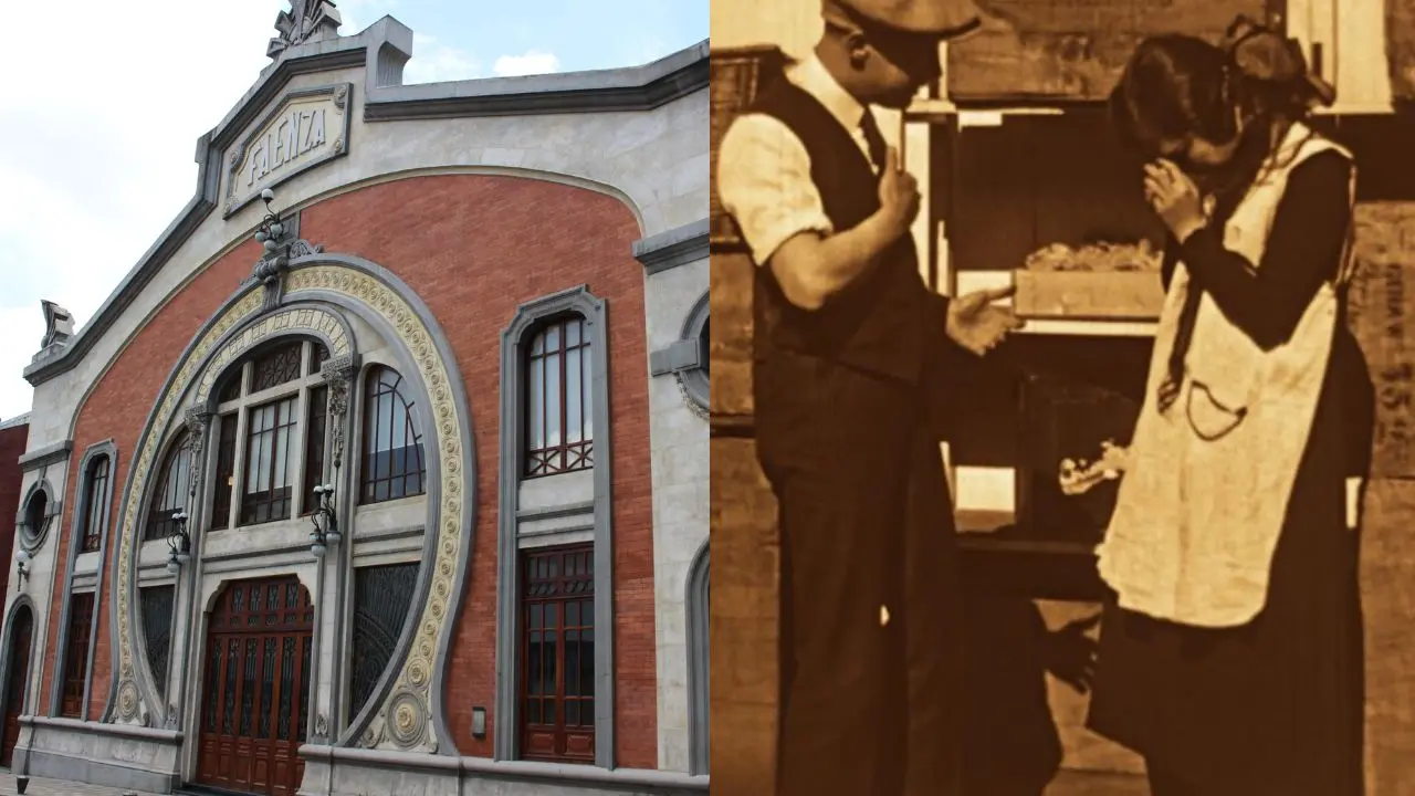 Fotograma restaurado de 'Alma provinciana' (1926) con tonos sepia y detalles de imbibición artesanal, proyectado en sala histórica