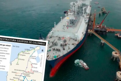 Planta de regasificación en Cartagena transformando gas licuado en energía para evitar el déficit del 39% en Colombia