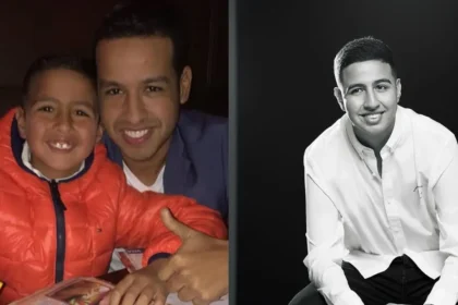Martín Elías Jr. con foto de su padre en un emotivo homenaje 9 años después de su trágica muerte en 2017