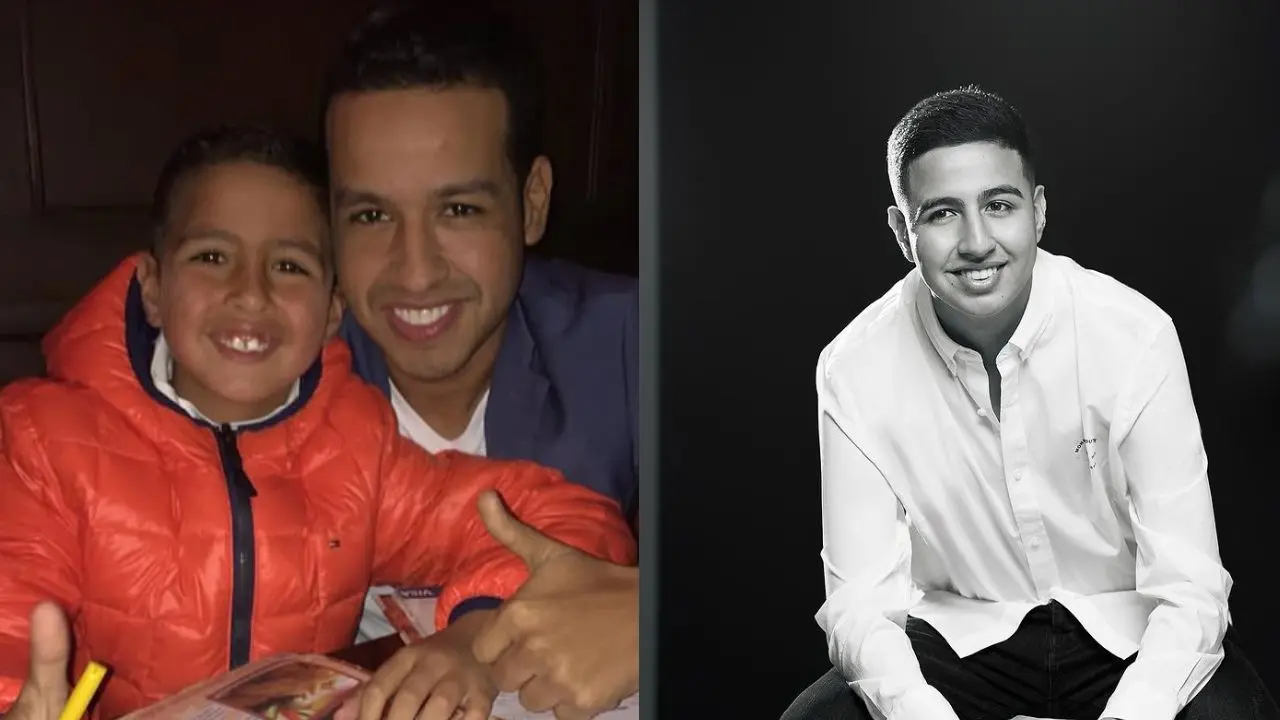 Martín Elías Jr. con foto de su padre en un emotivo homenaje 9 años después de su trágica muerte en 2017