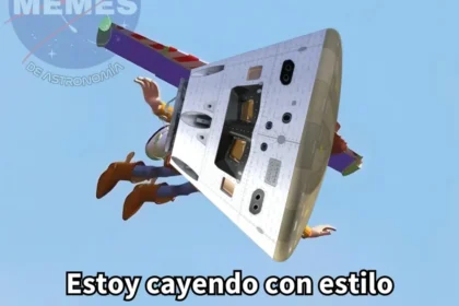Collage de memes virales del amerizaje de Artemis II con Buzz Lightyear y astronautas celebrando el éxito