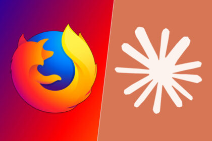 Diagrama técnico mostrando la IA Claude Mythos analizando líneas de código de Firefox con 423 vulnerabilidades marcadas en rojo, incluyendo errores 'fósiles' de 20 años