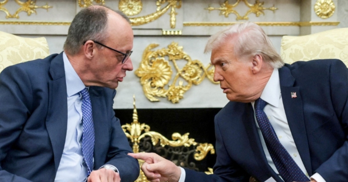 Friedrich Merz y Donald Trump en imágenes de tensión diplomática que afectan la seguridad y economía de Alemania frente a Rusia
