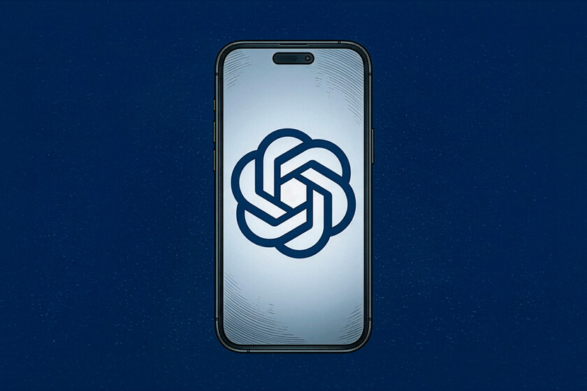 Gráfico de un contrato roto entre dos logos de empresas con fondo de pantalla de iPhone mostrando ChatGPT sin uso