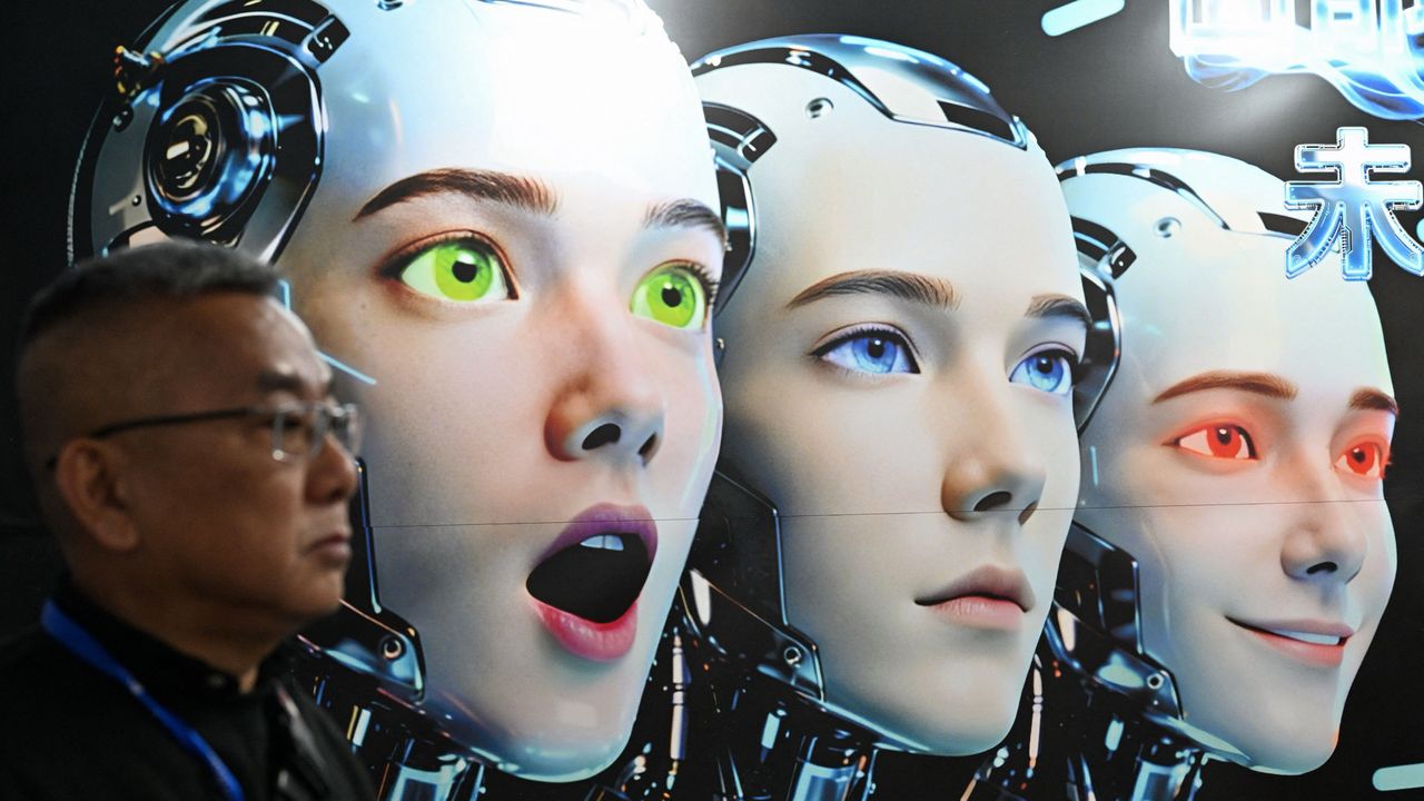 Modelo de IA simulando emociones humanas en un estudio de psicología y trastornos mentales