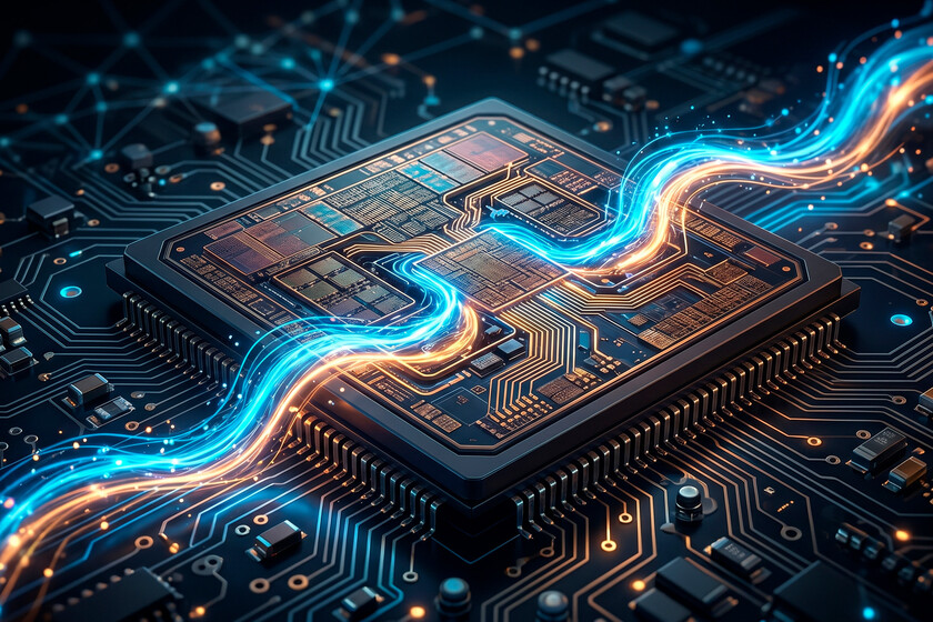 Gráfico comparativo de chips TSMC mostrando reducción del 30% en consumo energético para 2028 con tecnología A14