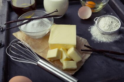 Comparación visual de cakes horneados con mantequilla, margarina y aceite